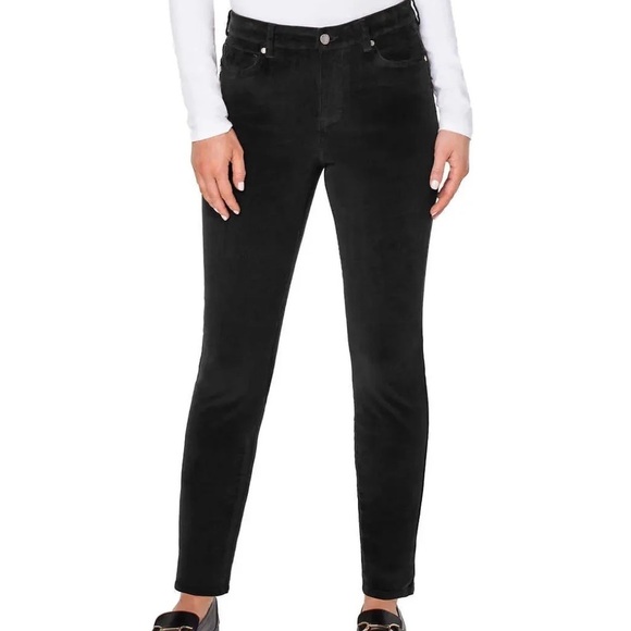 Well Worn Denim - Well Worn Black Micro Corduroy Skinny Jean Size 6